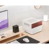 Micro Tower Computer Case Jonsbo N4 WHITE Mini-ITX with Tempered Glass