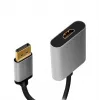 LogiLink CDA0108 video cable adapter 0.15 m DisplayPort HDMI Black Grey