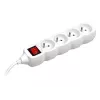 PowerWatch 3 m (4 socket) white with power switch