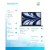MacBook Air 13.6 : M2 8/8, 16GB, 256GB - Midnight