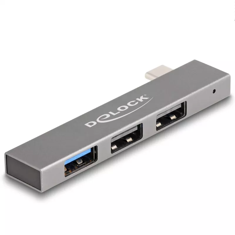 DeLOCK 3 Port Slim USB Hub USB Type-C 10 Gbps 2 x USB 2.0