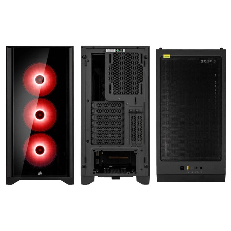 CORSAIR iCUE 4000X RGB Tempered Glass Mid-Tower Black case