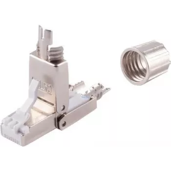 Network adapter ShiverPeaks 08-10001 Toolless STP Cat. 6A, RJ45, shielded, toolless termination