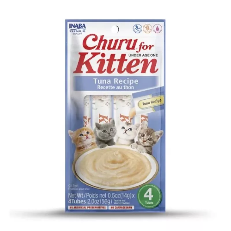 INABA Churu Kitten Tuna Recipe - cat treats - 4x14g