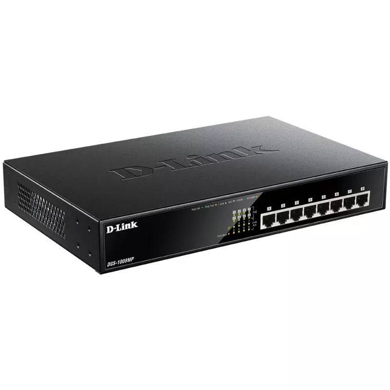 Unmanaged Switch D-Link DGS-1008MP 8-Port Desktop Gigabit Max PoE Switch