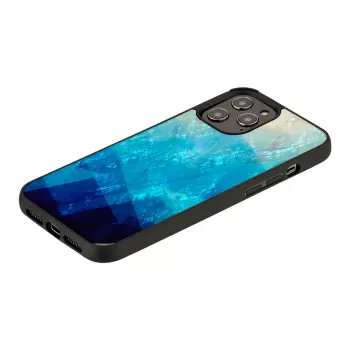 Protective phone case iKins for Apple iPhone 12 Pro Max — blue lake black