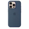 Silicone case with MagSafe for iPhone 16 Pro - Denim