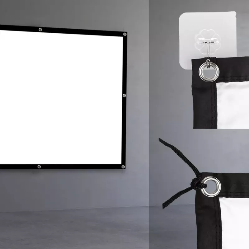 Projection screen MACLEAN MC-169 — freestanding/hanging polyester, 240×180 cm (4:3), 120 inch diagonal