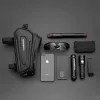 Rockbros B68-1 Bike frame bag Phone pocket 1.7l Black