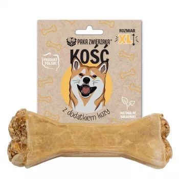 PAKA ZWIERZAKA Bone with goat XL 17 cm - dog treat - 115g