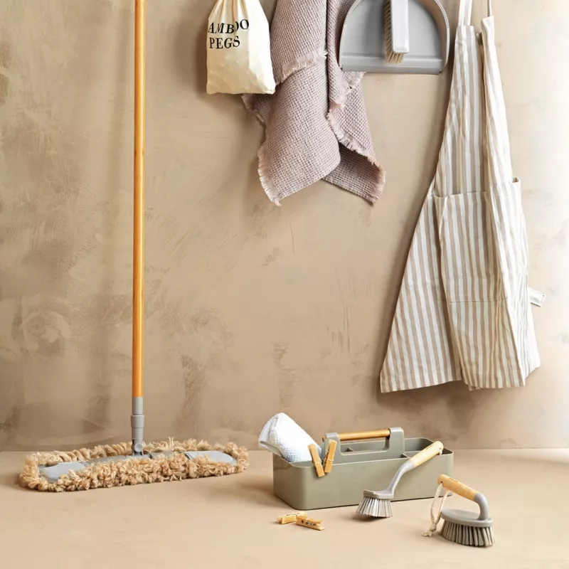 Flat mop Salter LASAL71441WPK6EU7 Grey FSC 100% – flat mop head, washable reusable