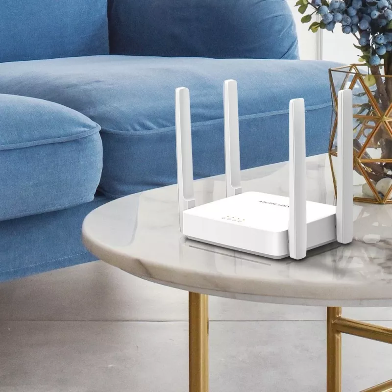 Tabletop router MERCUSYS AC10 Dual-band 2.4/5 GHz Wi‑Fi 5, 4 external antennas, 1x Fast Ethernet (WAN/LAN)