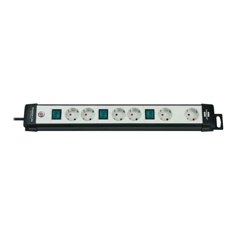 Power Extension Brennenstuhl 1951560600 3m 6 AC Outlets Black Grey