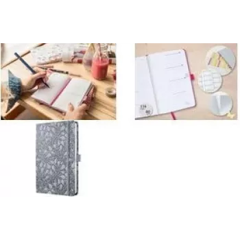 A5 weekly planner Sigel Agenda Beauty 2026 J6361 — A5 format, weekly layout