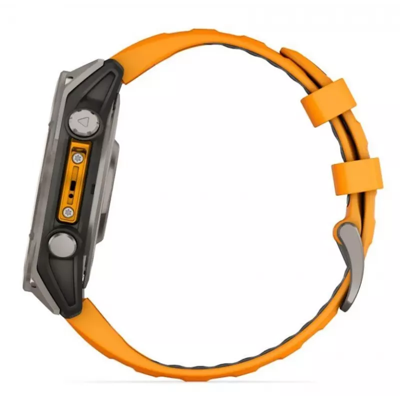 Garmin Fenix 8 3.56 cm (1.4) AMOLED 51 mm Digital 454 x 454 pixels Touchscreen Titanium Wi-Fi GPS (satellite)