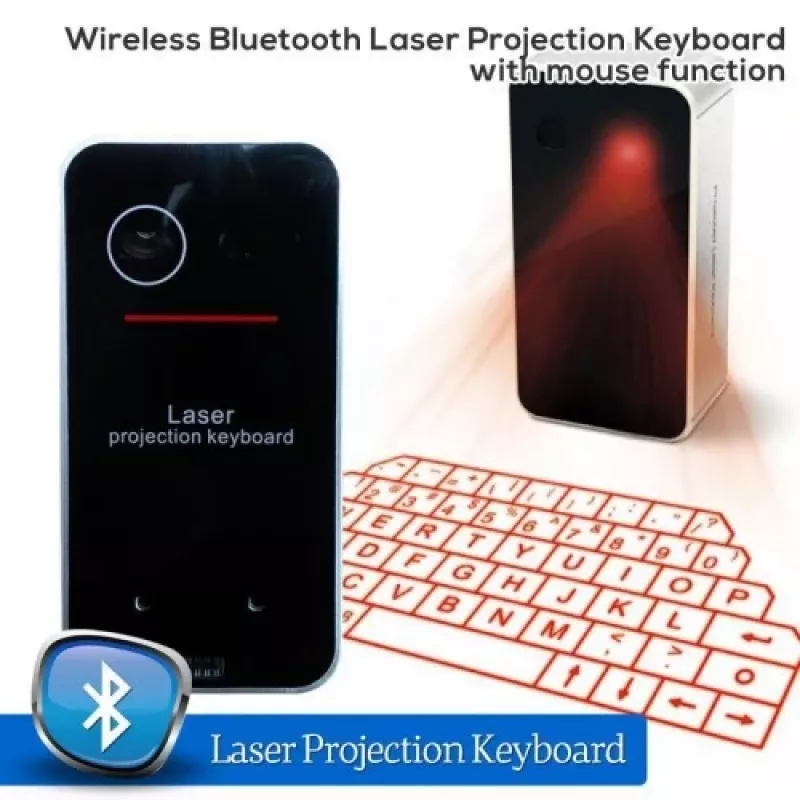 Laser projection keyboard Doy model compact portable virtual Bluetooth keyboard