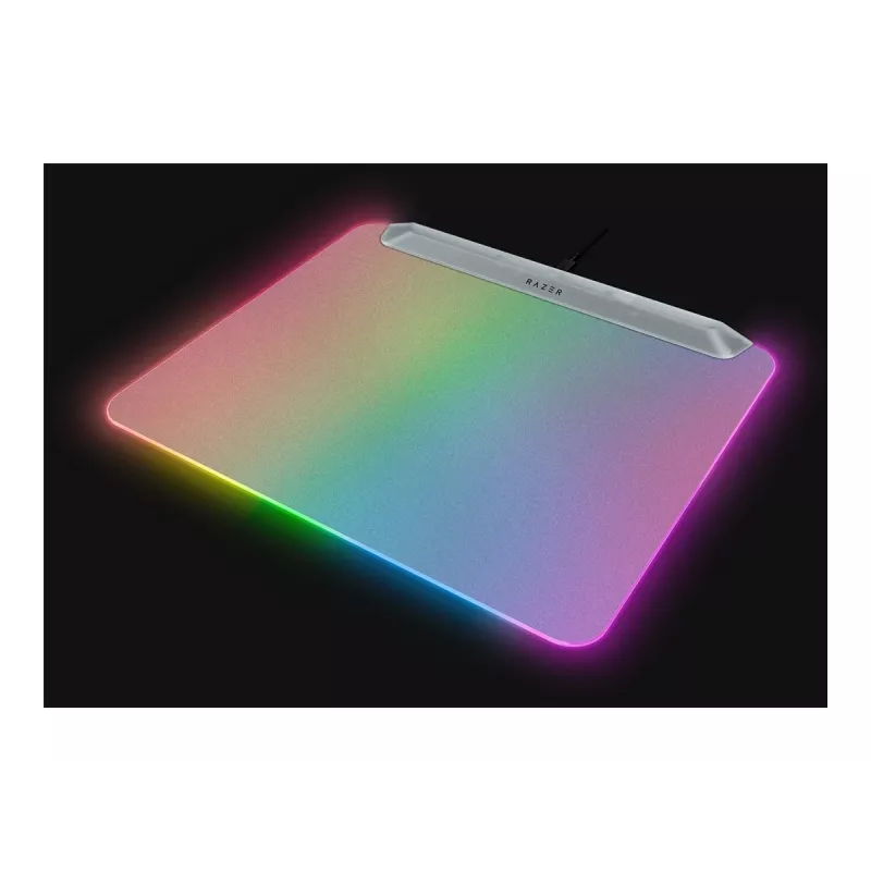 Gaming mouse pad Razer Firefly V2 Pro White — RGB backlit, USB-powered, non-slip base