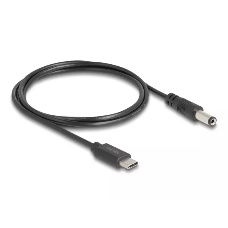 DeLOCK USB Type-C Power Cable 1m 5.5 x 2.1 mm male 5V 1.5A