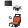 Waffle maker PROMIS WAP1600 — 2-portion rectangular plates, 1200 W, non-stick, thermostat, cool-touch handle, LED indicators