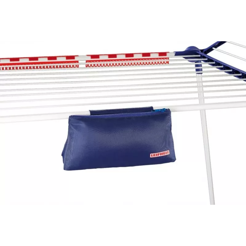 Floor-standing laundry drying rack Leifheit Pegasus 200 — blue/white