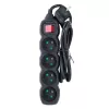 Power extension cord ESPERANZA ELK212K — 1.5 m cable, 4 Type E AC outlets, indoor, black
