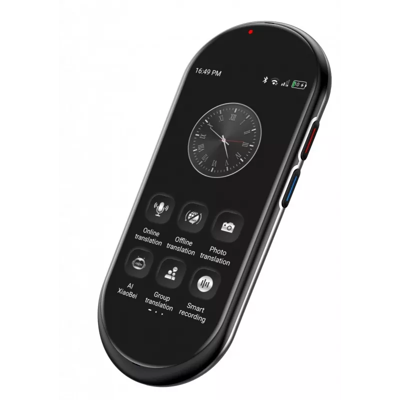 Portable voice translator MAXCOM MT100 4G, multilingual speech translation, compact handheld device