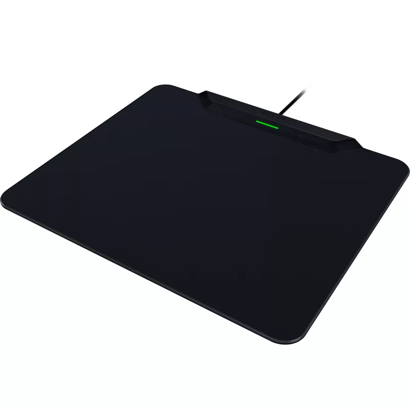 Razer | Wireless Charging Gaming Mouse Mat and Puck, Hard Edition | HyperFlux V2 Wireless Charging System | Gaming Mouse Mat | 360 x 311 mm | Black