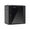 NETRACK 019-120-645-022 wall/hanging cabinet 19inch 12U/450 mm glass door black remov. side pan.