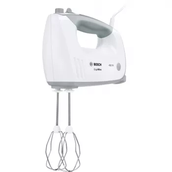 Hand mixer Bosch MFQ36400 — 450 W, 5 speeds, turbo, 1.3 m cord, grey/white