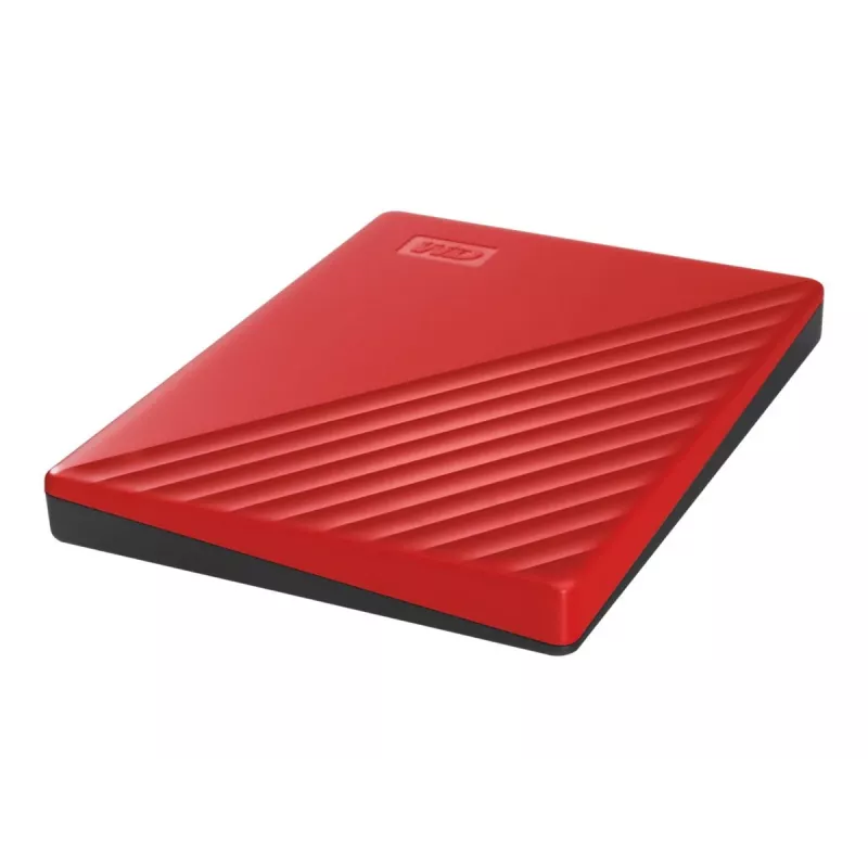 WD My Passport WDBYVG0020BRD - Festplatte - verschlüsselt - 2TB - extern (tragbar) - USB3.0 - 256-Bit-AES - Rot (WDBYVG0020BRD-WESN)