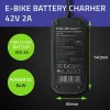 Qoltec Fast Charger for XIAOMI 36V Electric Scooter Bike | 42V | 2A | 8.0*8.0mm+pin | waterproof + power cable