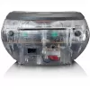 Portable radio CD player Lenco SCD-24TR — FM, 4W output, LCD, telescopic antenna, AC/DC, 6×C batteries