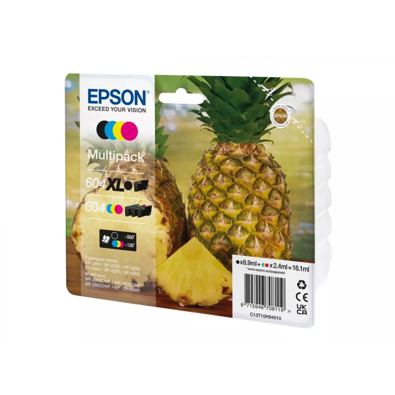 Epson 604XL ink cartridge 4 pc(s) Original High (XL) Yield Black, Cyan, Magenta, Yellow