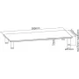 ROLINE - Stand - for LCD-Display - Metall, Glas