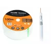 Coaxial cable LIBOX PCC80 RG-6/U 100 m, FEP jacket, 0.8 mm copper conductor, aluminium shield, white