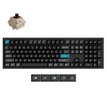 Mechanical full-size keyboard Keychron Q6 Ultra 8K — USB, RF Wireless, Bluetooth, RGB LED, Black