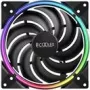 140mm PCCOOLER case fan CORONA-MAX-FRGB, 1000–2000 RPM, ARGB lighting