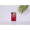 Phone case iKins for iPhone XR — pink lake and black two-tone protective cover