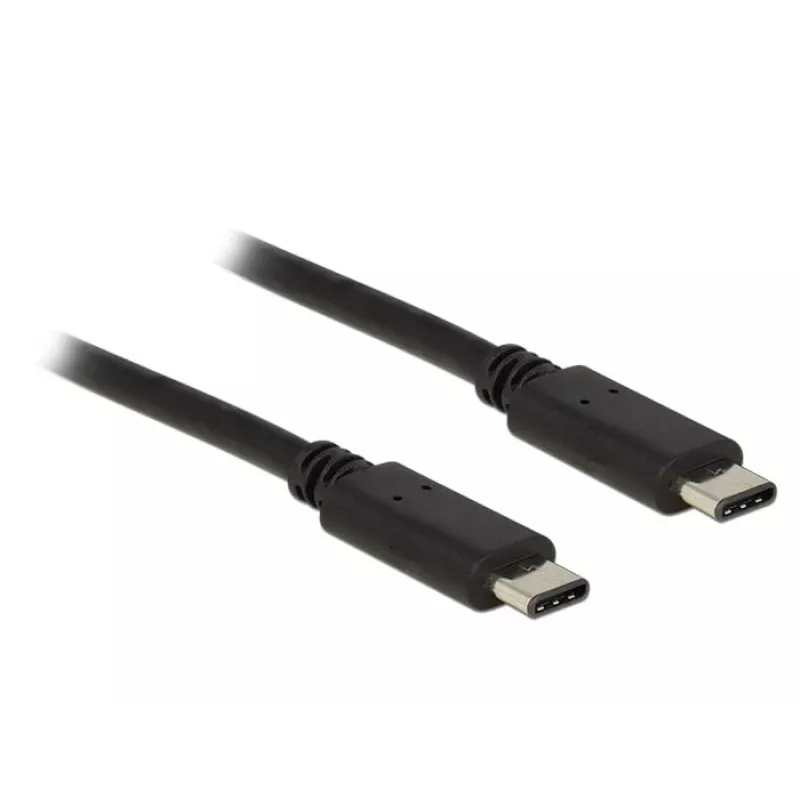 USB Cable DeLOCK 0.5m USB 2.0 USB C Black