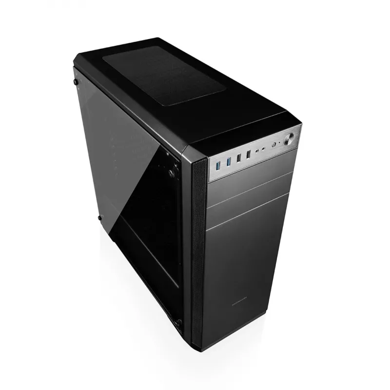 PC Case MODECOM Oberon Pro Midi Tower, Tempered Glass, microATX/ATX, 7 slots, 395 mm GPU, 2x3.5 inch + 3x2.5 inch bays, USB 3.2 Gen1
