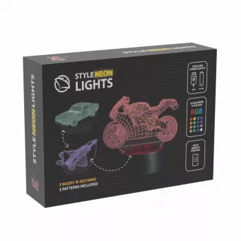 LED vehicle decorative lamp MANTA SNL121RGB RGB 3D light for cars and motorcycles