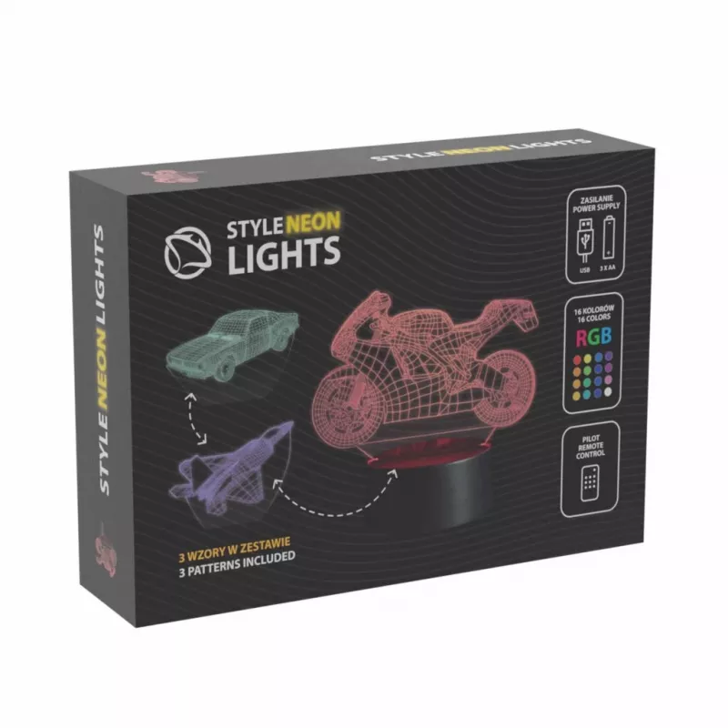 LED vehicle decorative lamp MANTA SNL121RGB RGB 3D light for cars and motorcycles