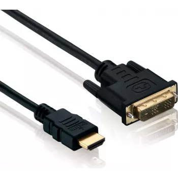 Adapter cable helos DVI-D (male) to HDMI (male) 1.5 m, 4K 60 Hz