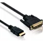 Adapter cable helos DVI-D (male) to HDMI (male) 1.5 m, 4K 60 Hz
