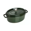 Staub La Cocotte 33 cm Oval Cast Iron Dutch Oven, Basil Green
