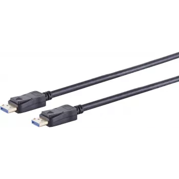 DisplayPort cable ShiverPeaks 10-81015, DisplayPort–DisplayPort, 0.5 m, black, Ø6 mm