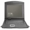 KVM Console Digitus 19 inch HD LCD 16-port VGA German Keyboard