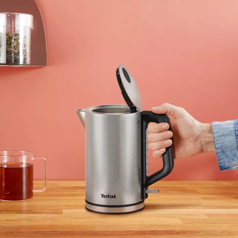 Electric kettle Tefal KI513D10 stainless steel 1.7 L 2200 W, cordless, 360° base