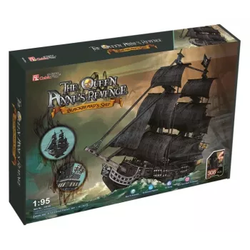 PUZZLE 3D Large set of pirate ships Queen Revenge