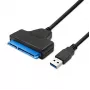 Adapter QOLTEC 51855 — external M.2 NVMe/NGFF to USB 3.0 adapter, 10 Gb/s, for 2.5 inch/M.2 drives, black